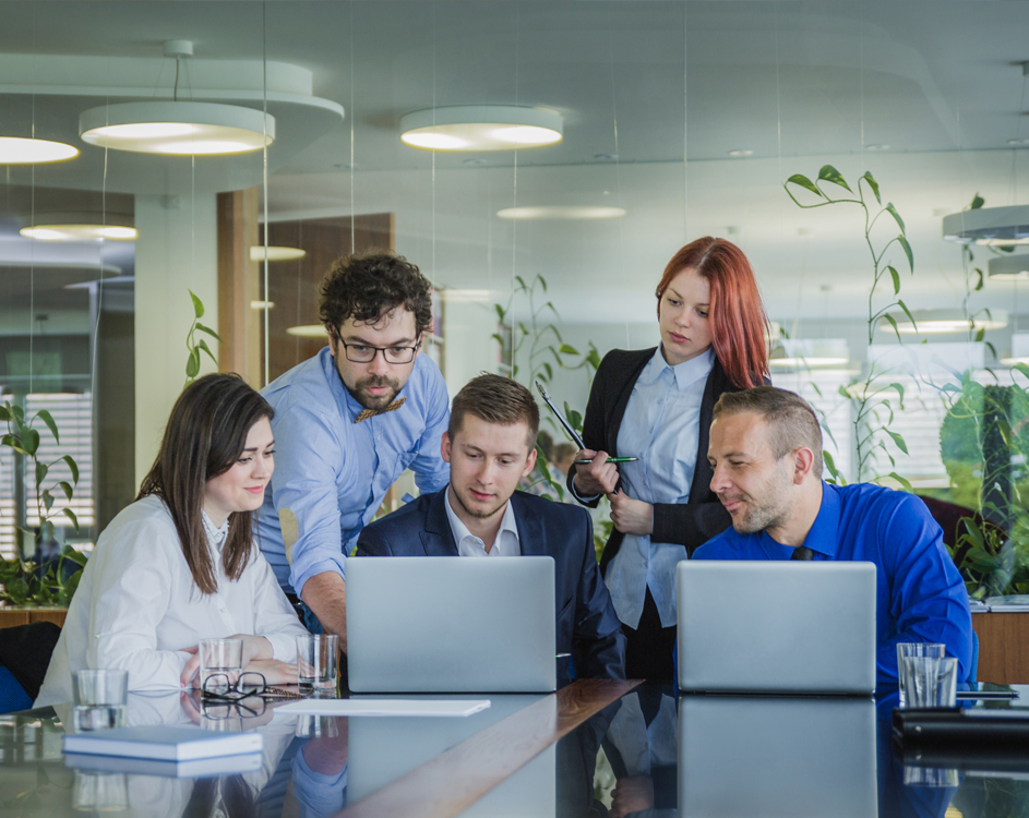 Professionals in a meeting